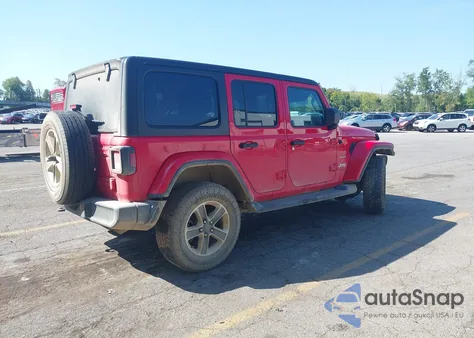 2020 Jeep Wrangler Unlimited Sahara from USA, damaged, VIN 1C4HJXEN1LW198697